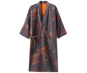 Fituenly Japanese Jacquard Robe with Pocket Kimono Dressing Gown Retro Style Pajamas for Bridal Shower Anniversary Birthday Favor