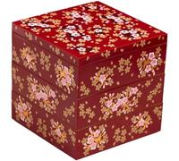 Fituenly Japanese Sushi Bento Box Multi-layer Lunch Container Food Grade Plastic Portable Storage Box for Home and Restaurant