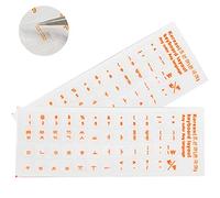 Fituenly Keyboard Stickers 2pcs Letter Korean Replacement Stickers Self-adhesive Transparent Stickers for Laptop