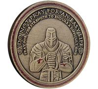 Fituenly Knights Templar Coin, Crusader Commemorative Coin, Vintage Challenge Coin Holy Shield Medal for Art Collection Lovers