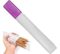 Fituenly Large Transparent Plastic Knitting Needle Pin Storage Case Tube Containers Sweater Knitting Needles Storage Box