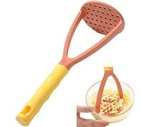 Fituenly Potato Masher with Non-slip Handle Plastic Garlic Press Manual Fruit Vegetable Baby Food Masher for Cooking Kitchen Gadget