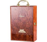 Fituenly Red Wine Box Storage Organizer Housewarming Gifts Comfortable Handle Double Bottle Wine Case Packaging Box for Party