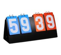 Fituenly Scoreboard, 1 Pcs 4 Digit Flip Scoring Board, Sports Competition Score Board, Scoreboards for Indoor Outdoor Basketball Football Pool Volleyball Hockey Ball Snooker Cricket Table Tennis