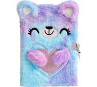 Fituenly Secret Diary for Girls Cute Bear Girls Diary Journal for Kids Girls Lockable Diary Secret Journals for Girls Notebook with Lock