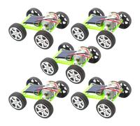 Fituenly Solar Car Model Kit Diy Science 3d Puzzle Solar Power Car Toy Diy Science Experiment Set for Kids Teens 5pcs