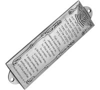 Fituenly Spanish Metal Mezuzah Case Jewish Mezuzah Case Elegant Door Ornament Vintage Plaques Judaic Blessing Mezuzah Cover Door Mezuza Case Home Decors