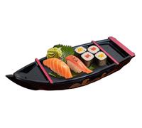 Fituenly Sushi Serving Tray Reusable Sushi Boat Serving Plate Japanese Style Sushi Tray Decorative Detachable Sushi Serving Platter for Home Kitchen Restaurant Buffet Party