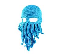 Fituenly Winter Warm Funny Tentacle Octopus Knitted Beanie Hat Handmade Windproof Ski Mask