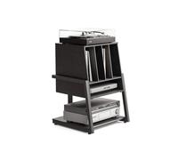 Fitueyes Eiffel Record Player Stand Hi-Fi/Record Storage Rack Hi-Fi /, Black