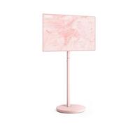 FITUEYES Minimalist Floor TV Stand for 24-48 Inch, Master Series, Pink | Corner TV Stand, 360° Hidden Wheel Mobility, Modern Design, Height Adjustable, Holds 20KG, Max VESA 200 * 200 mm
