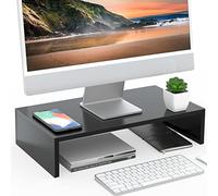 FITUEYES Monitor Stand Riser,Computer Stand,for Home Office,42.5cm,Black