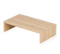 FITUEYES Wood Monitor Stand PC Laptop Computer Screen Riser, Save Space Desk Organizer Stand 42.5x23.5x10cm, Max Load 20 kg, Oak