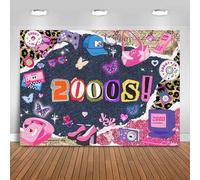 Fitumiw Early 2000s Backdrop 7x5ft Y2k Theme Back to The 2000s Party Decorations Background Back to 00's Party Banner Photo Booth Props