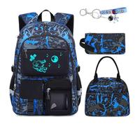 Fitvc School Backpack For Boys - Boys Backpack For Middle-School Elementary Bookbag, SPACE-Backpack Set, Casual