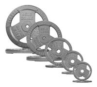 Fitvids 1 Inch Standard Barbell Weight Plates Set, 72.6 kg Barbell Set for Home Gym Strength Training, Triple Handle Design