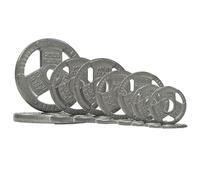 Fitvids 2" Olympic Barbell Weight Plates Set, 1.1-25lb Barbell Weight Set for Home Gym Strength Training, Three Handle Design