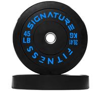 Fitvids 2" Olympic Bumper Weight Plates Set for Barbell - 45 LB - Colored