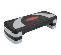 Fitvids Aerobic Step Platform, 3 Levels Adjustable Height Workout Step Platform for Exercise at Home, 4 Stackable Risers, Non-Slip Surface, Light Gray