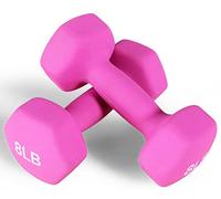 Fitvids BalanceFrom Colored Vinyl Coated Cast Iron Dumbbells, Pair