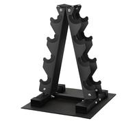 Fitvids Dumbbell Rack A-Frame Weight Rack for Home Gym 4 Tier