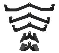 Fitvids LAT Pulldown & Cable Attachments 5-Piece Set for Home Gym Systems - Sports Training - nan - Black