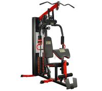 Fitvids Multifunctional Home Gym Equipment with 122.5 lbs Weight Stack, Full Body Workout Weight Machine, All in One Exercise Equipment with Pulley System for Home Gym Strength Training