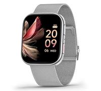 FITVII Health & Fitness Tracker (Answer/Make Calls), Smart Watch with 24/7 Heart Rate and Blood Pressure, Sleep Tracking Blood Oxygen Monitor, 120 Sport Mode Activity Tracker (Silver)