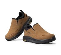 FitVille Extra Wide Slip-On Trainers for Men Comfortable Outdoor Walking Hiking Shoes, Foot Pain Relief X-Wide 9 UK Dune Brown