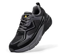 FitVille Mens Extra Wide Fit Trainers, Running Shoes for Plantar Fasciitis | Comfortable, Breathable, Non Slip, Cushion, Gym, Workout, Arch Support, Rebound NEO V1