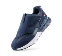 FitVille Mens Extra Wide Fit Trainers Walking Running Shoes Easy Close Orthopedic Shoes Comfortable Athletic Sneakers for Swollen Feet Flat Feet Plantar Fasciitis - Rebound Core V10