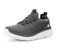 FitVille Men's Extra Wide Slip On Shoes Casual Lightweight Non-Slip Breathable Mens Trainers Wide Fit Slip on Shoes for Men
