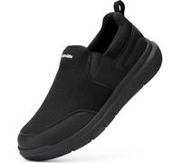 FitVille Men's Extra Wide Slip On Trainers Comfortable Breathable Casual Loafers Orthopedic Shoes