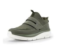 FitVille Men's Extra Wide Width Slip-on Trainers with Adjustable Straps, Easy on & Off Comfortable Walking Shoes for Swollen Feet, Cloud Wanderer V5 X-Wide 9.5 UK Dove Grey