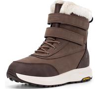 FitVille Mens Extra Wide Width Waterproof Snow Boots, Fur Lined Winter Boots Non-slip Walking Shoes for Outdoor Hiking, Warm and Cosy X-Wide 7 UK Cacao