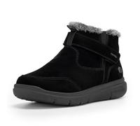 FitVille Mens Extra Wide Winter Snow Boots Fur Lined Warm Ankle Boots Non-Slip Lightweight Outdoor Winter Shoes Easy On&Off