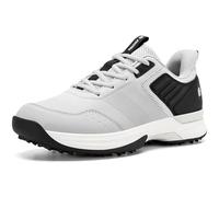FitVille Men's Golf Shoes Extra Wide Fit Professional Spiked Golf Shoes Comfortable Slip-on Trainers Sneakers for Outdoor Casual