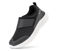 FitVille Men's Slippers Extra Wide Fit Diabetic Shoes with Adjustable Strap Arch Support Walking Trainers for Swollen Feet Plantar Fasciitis