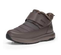 FitVille Men's Snow Boots Extra Wide Adjustable Straps Winter Boots Fur Lined Warm Ankle Boots Non-slip Walking Shoes for Outdoor