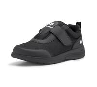 FitVille Womens Extra Wide Fit Diabetic Shoes Hook and Loop Adjustable Breathable Walking Shoes For Swollen Feet - EasyTop StrapEase V4 Wide 8.5 UK Jet Black