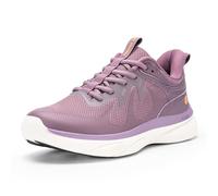 FitVille Womens Extra Wide Trainers Athletic Slip On Running Shoes Lightweight Comfortable Walking Shoes, Opera Mauve, 4.5, X-Wide