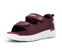 FitVille Women's Wide Fit Open Toe Diabetic Sandals Edema Shoes Surgical Footwear with Adjustable Strap Slippers for Swollen Feet Wide 6 UK Burgundy