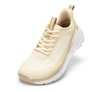 FitVille ZephyLite Women’s Wide Fit Walking Shoes with Arch Support, Lightweight Breathable Mesh Trainers, Slip-Resistant Podiatrist-Designed Comfort Footwear Wide 6 UK Champagne