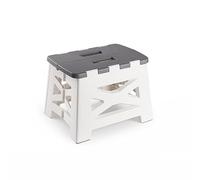 FITYE-KY Non-Slip Folding Step Stools with Handle，Foot Stool with 9 Inch Height - Holds Up to 300 lbs - Lightweight Plastic Foldable Step Stool(Grey) - (PCS 1)