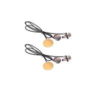 FITYLE Premium 2-Piece Prewired Piezo Pickup Set for Enhanced Box Guitar Sound