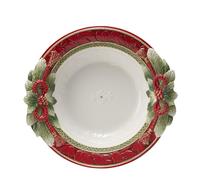 Fitz and Floyd Holiday Home Garland Serving Bowl, 16 Inch