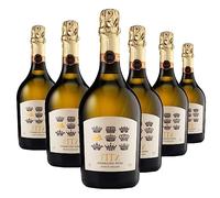 Fitz English Sparkling Wine (6 Bottles x 750ml) Low Sugar Brut 11g/Litre Made In Sussex