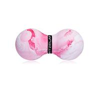 FITZELAR Double Lacrosse Massage Ball for Myofascial Release , SGS Certification, Massage Deep Tissue for Waist Back Feet, Trigger Point Therapy, Muscle Knots , Peanut Massage Ball for Muscle Pain