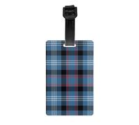 Fitzgerald Tartan Pattern Blue Irish Plaid Luggage Tags