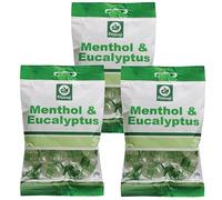 Fitzroy Menthol & Eucalyptus Sweets 3 x 100g | Cough Sweets, Sore Throat Relief, Sinus Relief | Sore Throat Lozenges, Menthol Sweets | Hard Boiled Sweets, Hard Candy, Retro Sweets | Vegan Sweets